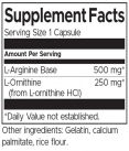 L-Arginine & L-Ornithine 750 mg / 100 Caps