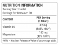 Organic Magnesium + B6 / 90 Tabs