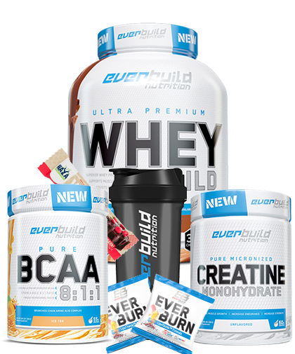 PROMO STACK Proteina + BCAA + Creatina + Shaker + 2 FREE