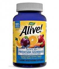 NATURES WAY Alive Men's 50+ Gummy Vitamins 150mg. / 75 Gummies