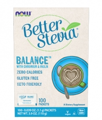 NOW Better Stevia / Balance with Chromium & Inulin / 100 Packets