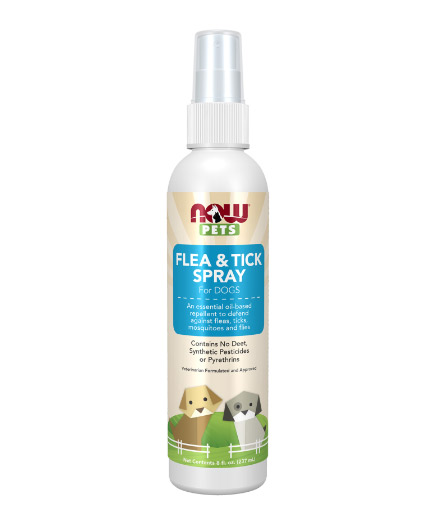 NOW Flea & Tick Spray for Dogs / 237 ml