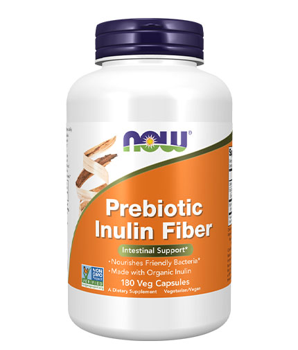 NOW Prebiotic Inulin Fiber / 180 Vcaps