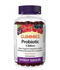 WEBBER NATURALS Probiotic Gummies 5 Billion / Berry Flavor / 60 Gummies