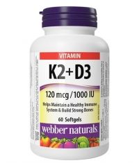 WEBBER NATURALS Vitamin K2 + D3 / 60 Softgels