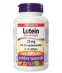 WEBBER NATURALS Lutein 20 mg + Zeaxanthin 3.5 mg / 45 Softgels