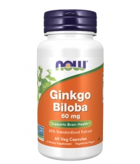 NOW Ginkgo Biloba 60mg / 60VCaps.