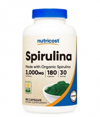 NUTRICOST Organic Spirulina 500 mg / 180 Caps