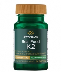 SWANSON Real Food Vitamin K2 - Maximum Strength 200 mcg / 30 Softgels