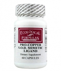 ECOLOGICAL FORMULAS Pro-Copper S.O.D. Mimetic Ligand / 60 Caps