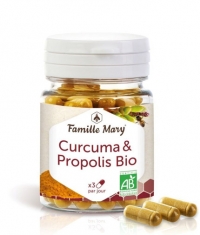 FAMILLE MARY Curcuma & Propolis Bio / 60 Caps