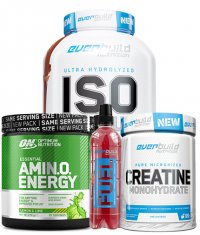 PROMO STACK Pachet IZOLAT PROTEIC + Creatina + Amino + cadou