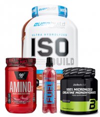 PROMO STACK Pachet IZOLAT PROTEIC + Creatina + Amino X + cadou