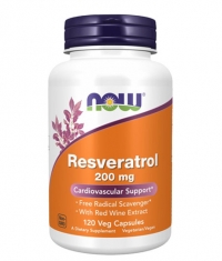 NOW Natural Resveratrol /Mega Potency/ 200mg. / 120 VCaps.