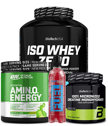 PROMO STACK Pachet IZOLAT PROTEIC + Creatina + Amino Energy + cadou